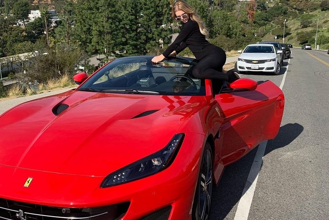 20-Minute Tour: Hollywood Blvd to Sunset Blvd in a Ferrari - Hollywood Boulevard to the Chinese Theatre Area: Big LA Energy