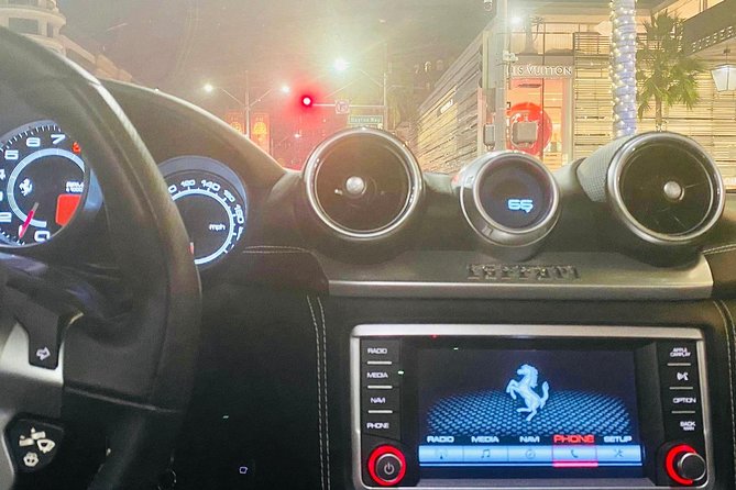 20-Minute Tour: Hollywood Blvd to Sunset Blvd in a Ferrari - Into the Sunset Strip: Chateau Marmont, Laugh Factory, Comedy Store