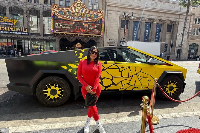 50-Minute Driving Tour: Explore Hollywood in a Cybertruck - Where you start on Hollywood Blvd and how the ride works