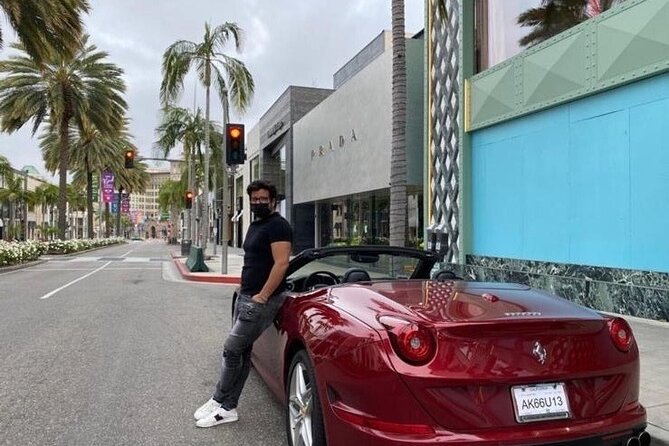 50-Minute Driving Tour: Explore Hollywood Sign in a Ferrari - Stop timing matters: Hollywood Sign viewpoint photos in minutes