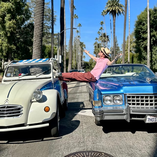 Discover LA in a 1973 Cadillac Eldorado convertible - Meeting at 640 S Curson Ave, plus the easiest parking idea