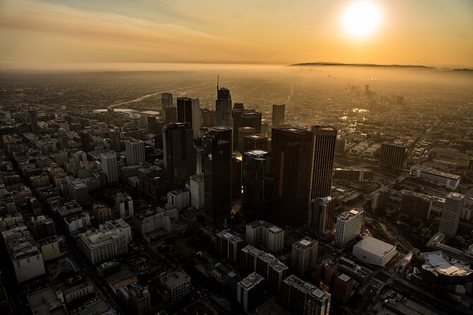 Downtown LA Lights: Your Private Sunset and Night Helicopter Tour - Dodger Stadium From Above, Not From the Parking Lot