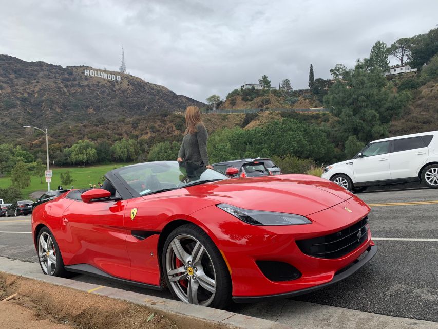 Hollywood: 30 min Hollywood Sign Ferrari Tour - Hollywood Sign viewpoint time, photos that are actually part of the plan