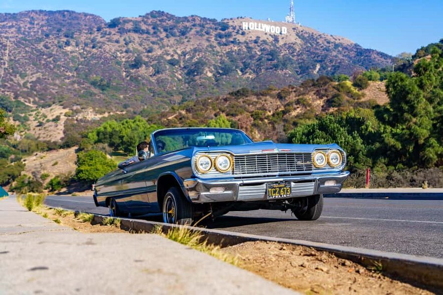 Hollywood: Oscars Tour in a 1964 Impala Lowrider - Meeting at 1300 Park Way and Rolling Into Beverly Hills