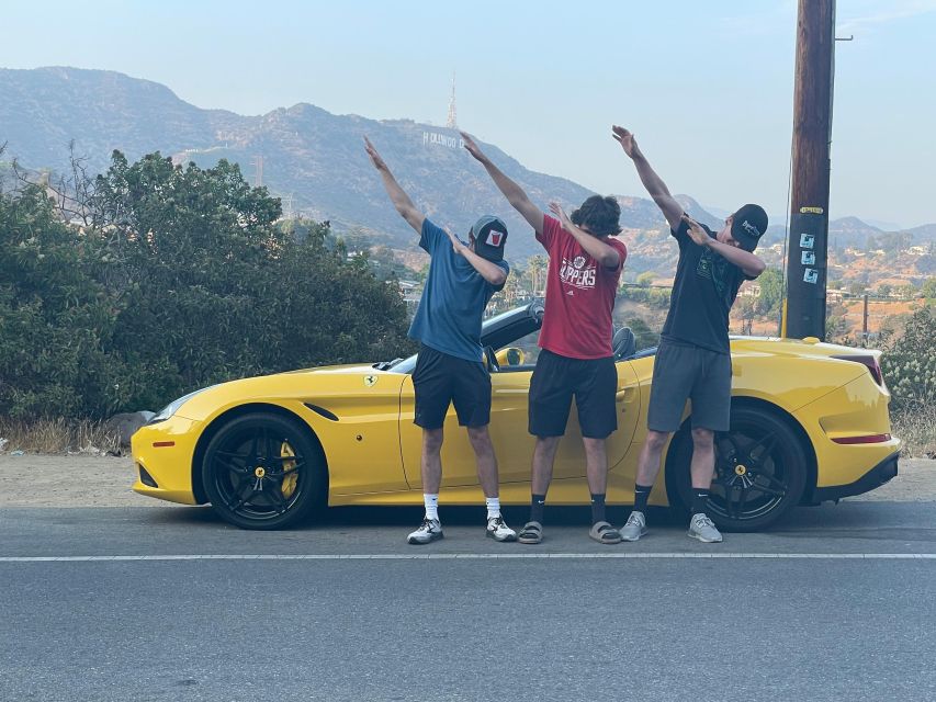 Hollywood Sign 50 Min Ferrari tour (drive or be driven) - GoPro and music moments, how to plan for your media