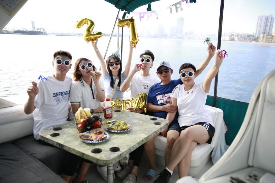 Long Beach: 2-Hour Private Group Yacht Cruise - Beanbags, Bluetooth music, and staying comfortable for two hours
