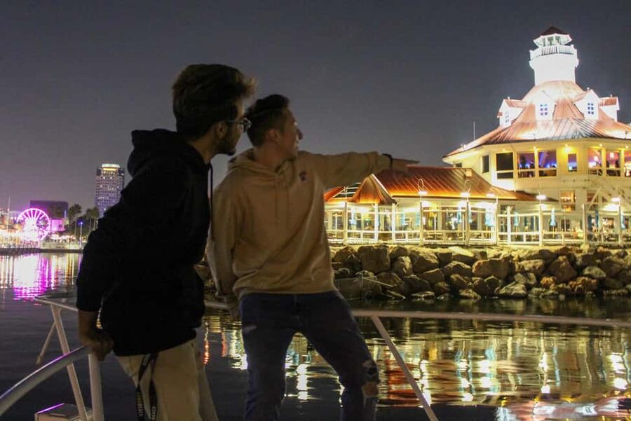 Long Beach: Private Night Yacht Cruise With City Lights - Stop-by-stop route: what to look for at each moment