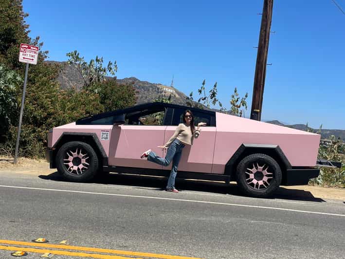Los Angeles: 30-Minute Hollywood Sign Tesla Cyber Truck Tour - Hollywood Boulevard Stops You Can Actually Use for Photos