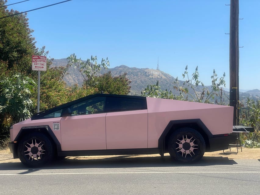 Los Angeles: 30-Minute Hollywood Sign Tesla Cyber Truck Tour - Hollywood Walk of Fame: The Easy Icon Moment