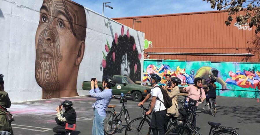 Los Angeles: Arts District Bike Tour & Urban Adventure - Learning the mural stories: crews, alley walls, and the 80s turning point