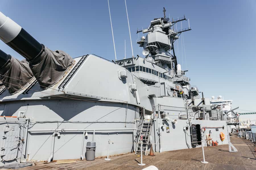 Los Angeles: Battleship Iowa Museum Ticket - Quarter deck to turret one, seeing the ship at real scale