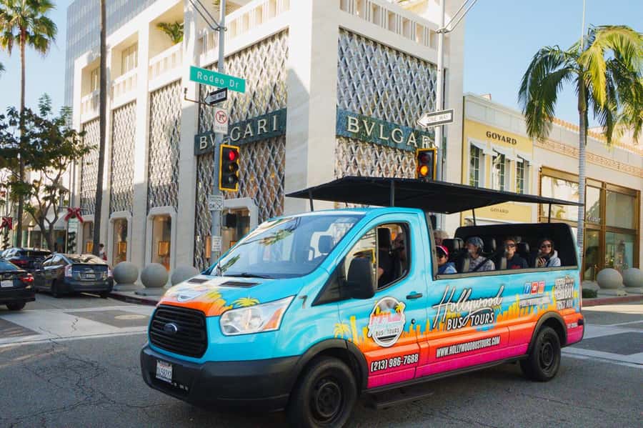 Los Angeles: Celebrity Homes and Hollywood Open-Air Bus Tour - Entering the LA Loop on an Open-Air Bus