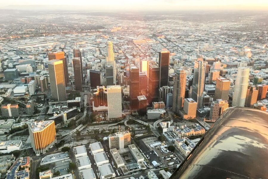 Los Angeles: Hollywood Flight Tour - Dodgers Stadium, Staples Center, LA Coliseum, and USC from above