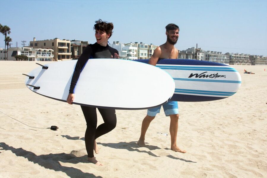 Los Angeles: Private Surfing Lesson - On the Sand: Pop-Up Mechanics and Ocean Basics