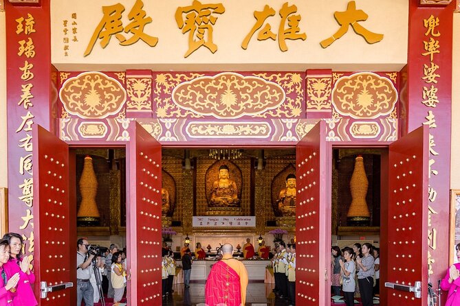 Mandir & Buddhist Temple Tour with Indian Lunch & Chinese Tea - Hsi Lai Temple: dharma chanting, Buddha gardens, and calm hills