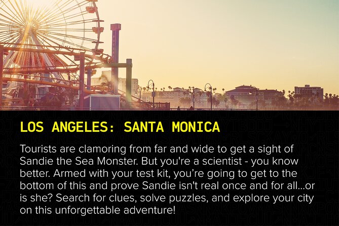 Outdoor Escape Room in LA - Santa Monica - Following the Sandie Mystery Across Santa Monica
