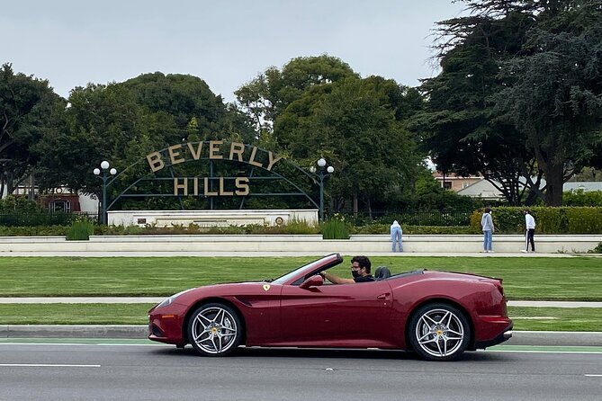 Private Ferrari California T Drive from Hollywood to Sunset Plaza - Hollywood Boulevard highlights: Walk of Fame, Chinese Theater, and the Oscars area vibe