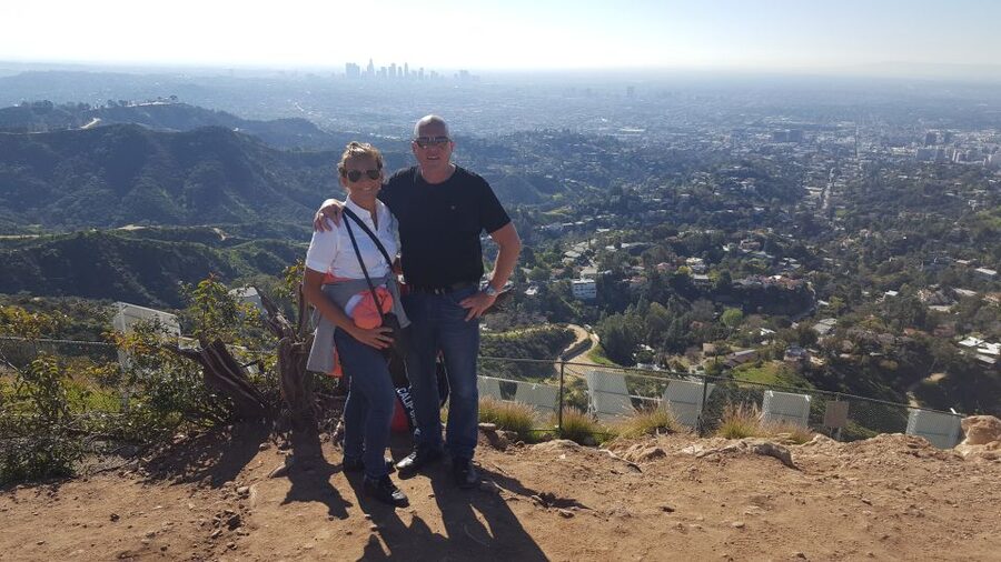 Private Hollywood Sign Adventure Hike - Mount Lee Drive and Mulholland Trail: the studio geography moment
