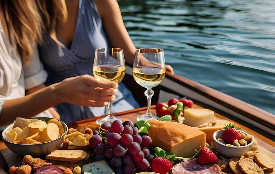 Romantic Boat Cruise with Wine & Cheese or Surprise Dinner - Captain Shaun and the Right Level of Host Energy