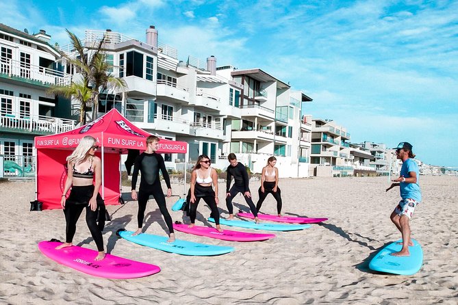 Shared 2 Hour Small Group Surf Lesson in Santa Monica - The 2-hour flow: sand drills, then waves (most of your time is in the water)