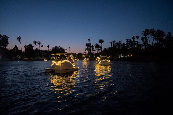Swan Boat Night Ride at Echo Park Lake - Your swan boat night ride on Echo Park Lake, what it feels like