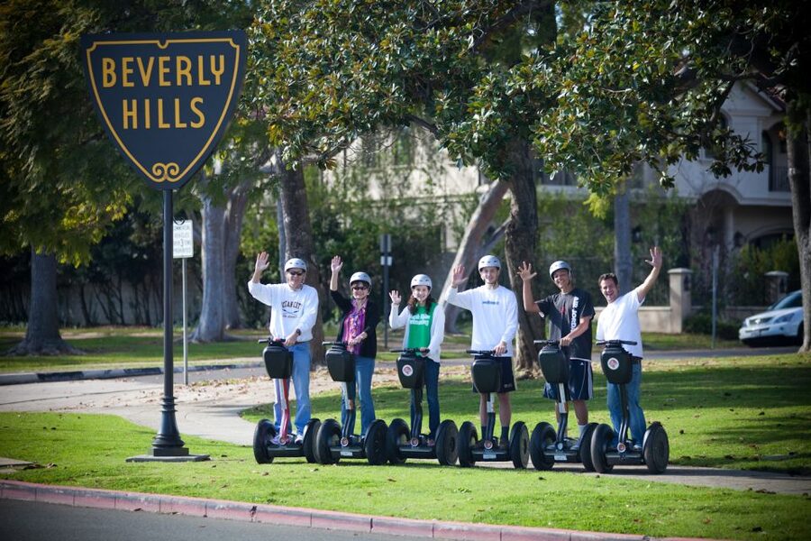 The Beverly Hills Segway Tour - Entering Beverly Hills the Segway way, with a real training session